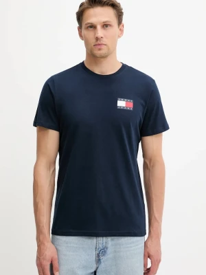 Tommy Jeans t-shirt męski bawełniany granatowy