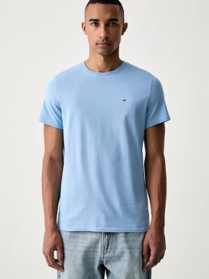 Tommy Jeans T-shirt męski bawełniany niebieski