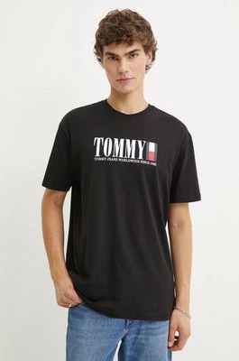 Tommy Jeans t-shirt męski kolor czarny z nadrukiem DM0DM18533