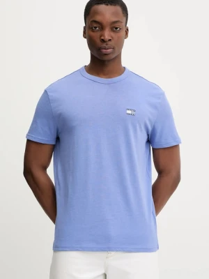 Tommy Jeans t-shirt męski kolor fioletowy gładki DM0DM22667