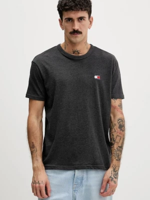 Tommy Jeans t-shirt męski kolor szary gładki DM0DM22667