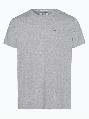 Tommy Jeans T-shirt męski Mężczyźni Bawełna szary jednolity,