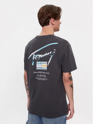 Tommy Jeans T-Shirt Metallic DM0DM18283 Szary Regular Fit