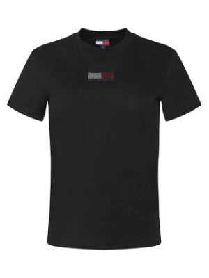 Tommy Jeans T-Shirt Party Flag DW0DW21965 Czarny Regular Fit