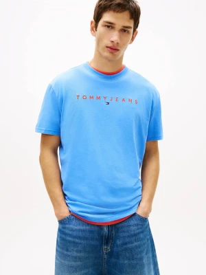 Tommy Jeans T-shirt | Regular Fit niebieski