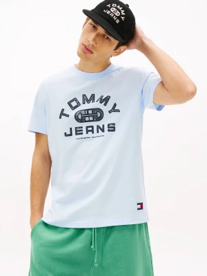 Tommy Jeans T-shirt | Regular Fit błękitny
