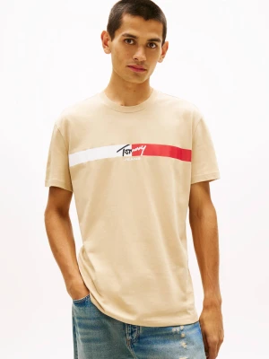 Tommy Jeans T-shirt | Regular Fit beżowy