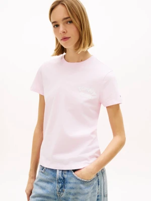 Tommy Jeans T-shirt | Regular Fit różowy