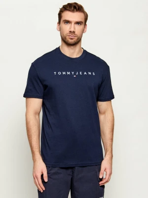 Tommy Jeans T-shirt | Regular Fit granatowy