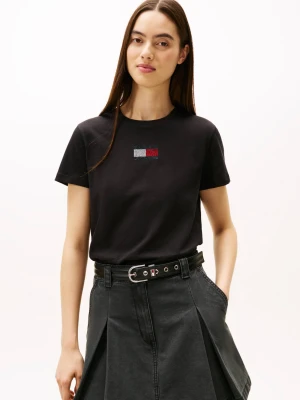Tommy Jeans T-shirt | Regular Fit czarny
