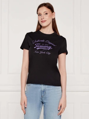 Tommy Jeans T-shirt | Regular Fit czarny