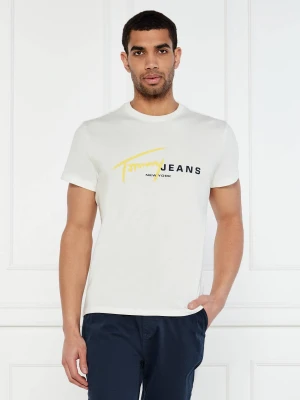 Tommy Jeans T-shirt | Regular Fit biały