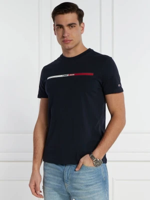 Tommy Jeans T-shirt | Regular Fit granatowy