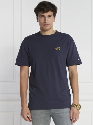 Tommy Jeans T-shirt | Regular Fit granatowy