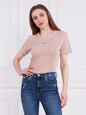 Tommy Jeans T-shirt | Regular Fit beżowy