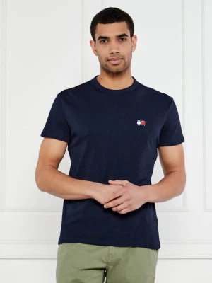 Tommy Jeans T-shirt | Regular Fit granatowy