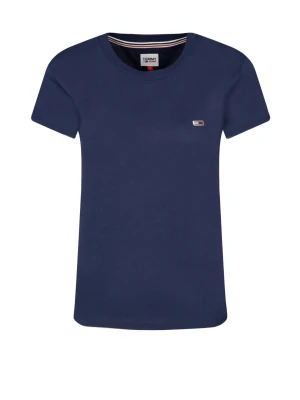 Tommy Jeans T-shirt | Regular Fit granatowy