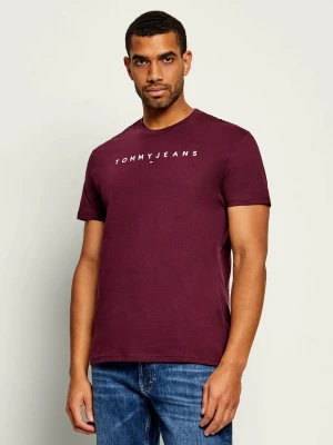 Tommy Jeans T-shirt | Regular Fit bordowy