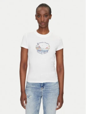 Tommy Jeans T-Shirt Romance DW0DW21342 Écru Slim Fit