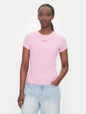 Zdjęcie produktu Tommy Jeans T-Shirt Script Label DW0DW21402 Różowy Slim Fit