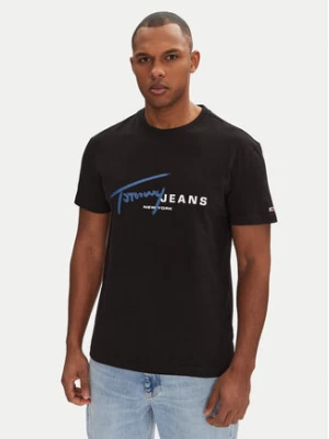 Tommy Jeans T-Shirt Signature Dna DM0DM20817 Czarny Regular Fit