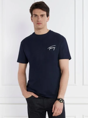 Tommy Jeans T-shirt SIGNATURE | Regular Fit granatowy