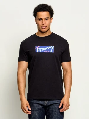 Tommy Jeans T-shirt Signature | Regular Fit czarny
