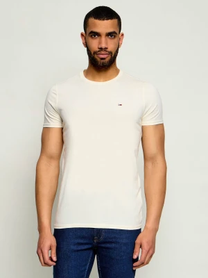 Tommy Jeans T-shirt | Slim Fit kremowy