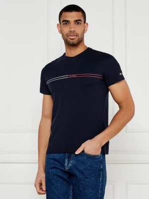 Tommy Jeans T-shirt | Slim Fit granatowy