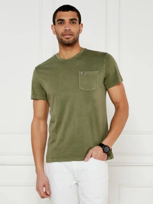 Tommy Jeans T-shirt | Slim Fit zielony