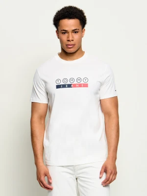 Tommy Jeans T-shirt | Slim Fit biały