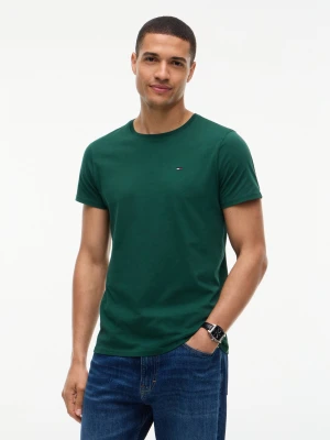 Tommy Jeans T-shirt | Slim Fit butelkowa zieleń