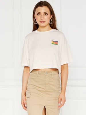 Tommy Jeans T-shirt | Cropped Fit ecru