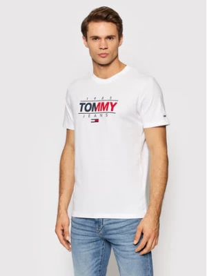 Tommy Jeans T-Shirt Tjm Essential Graphic DM0DM11600 Biały Slim Fit