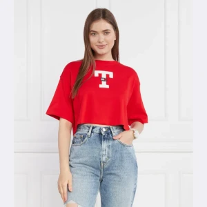 Tommy Jeans T-shirt TJW OVR CRP LETTERMAN FLAG TEE | Cropped Fit