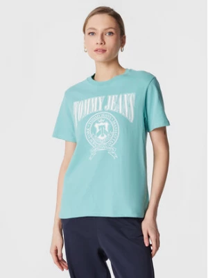 Tommy Jeans T-Shirt Varsity DW0DW14919 Niebieski Loose Fit