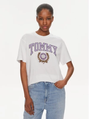 Tommy Jeans T-Shirt Varsity DW0DW17824 Biały Relaxed Fit