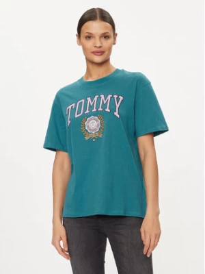 Tommy Jeans T-Shirt Varsity DW0DW17824 Niebieski Relaxed Fit