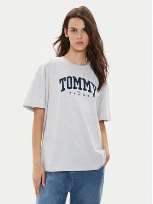 Tommy Jeans T-Shirt Varsity DW0DW18403 Szary Oversize