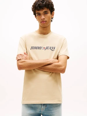 Tommy Jeans T-shirt Vintage | Regular Fit beżowy
