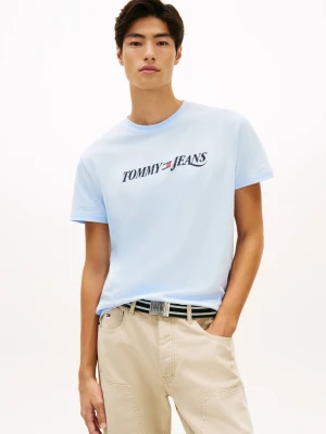 Tommy Jeans T-shirt Vintage | Regular Fit błękitny