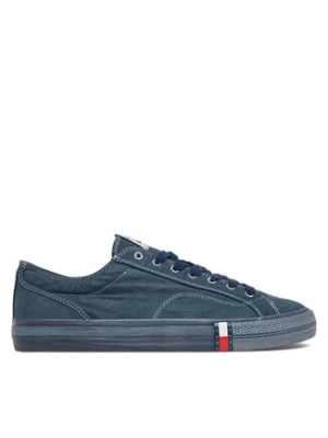Tommy Jeans Tenisówki Archive Vulc. Y2K Washed Canvas EM0EM01720 Granatowy
