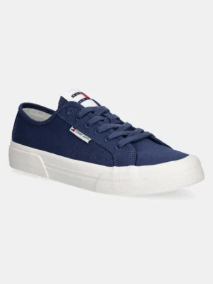 Tommy Jeans tenisówki LACE UP CANVAS COLOR kolor granatowy EM0EM01543