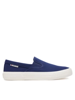 Tommy Jeans Tenisówki Slip On Canvas Color EM0EM01544 Granatowy