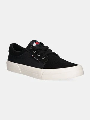 Tommy Jeans tenisówki TJM VULC. SKATER MIX MATERIAL męskie kolor czarny EM0EM01456