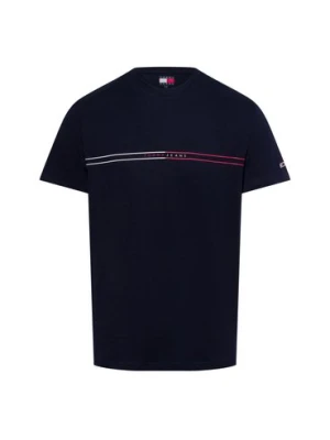 Tommy Jeans Tommy Jeans - Koszulka męska Mężczyźni Bawełna niebieski jednolity,