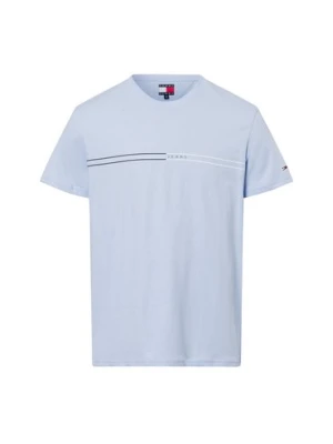 Tommy Jeans Tommy Jeans - Koszulka męska Mężczyźni Bawełna niebieski jednolity,
