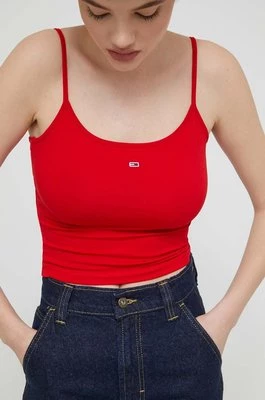 Tommy Jeans top 2-pack damski kolor czerwony DW0DW18148