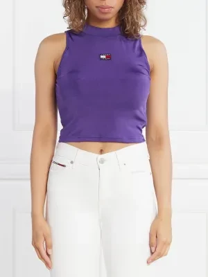 Tommy Jeans Top Badge high neck tank | Cropped Fit