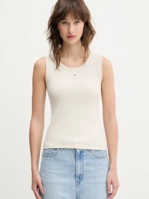 Tommy Jeans top bawełniany z elastanem
